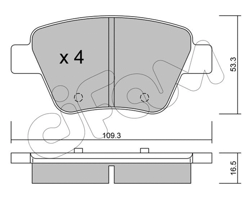 Brake Pad Set, disc brake (822-889-0)
