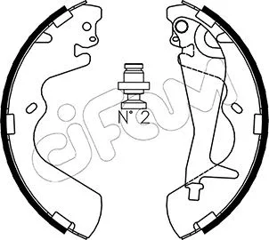 Brake Shoe Set (153-173)