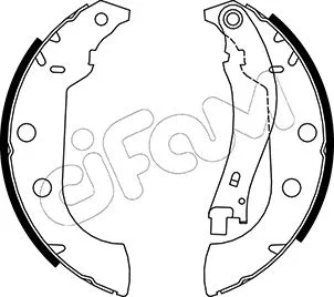 Brake Shoe Set (153-327)