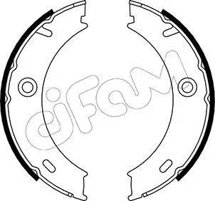 Brake Shoe Set, parking brake (153-240)