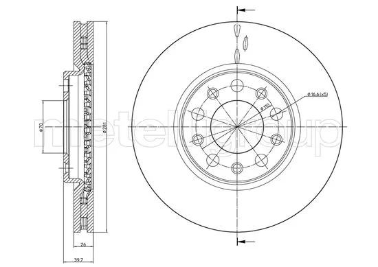 Brake Disc (800-1254C)