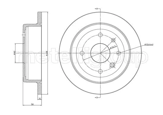 Brake Disc (800-1636C)