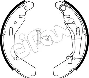 Brake Shoe Set (153-318)