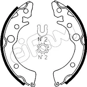 Brake Shoe Set (153-150)
