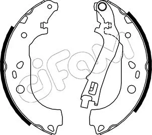 Brake Shoe Set (153-088)