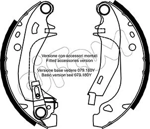 Brake Shoe Set (153-329Y)