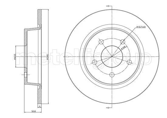 Brake Disc (800-1251C)