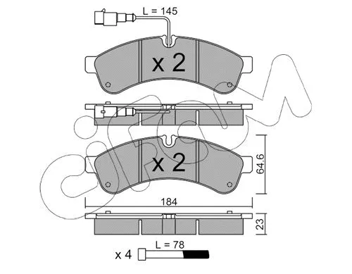 Brake Pad Set, disc brake (822-851-1)