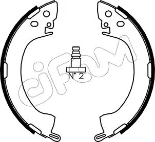 Brake Shoe Set (153-251)