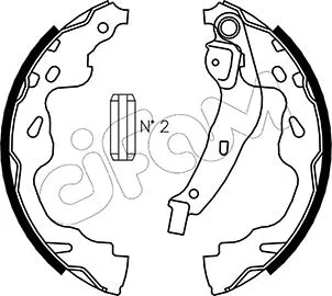 Brake Shoe Set (153-438)