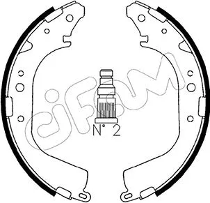 Brake Shoe Set (153-415)