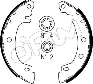 Brake Shoe Set (153-353)
