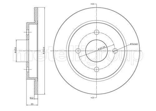 Brake Disc (800-542C)