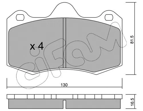 Brake Pad Set, disc brake (822-392-0)