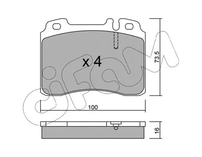 Brake Pad Set, disc brake (822-667-1)