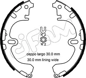 Brake Shoe Set (153-433)