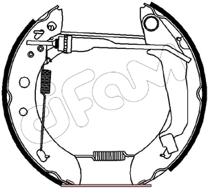 Brake Shoe Set (151-174)