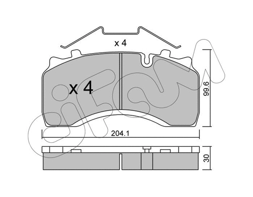 Brake Pad Set, disc brake (822-590-0)