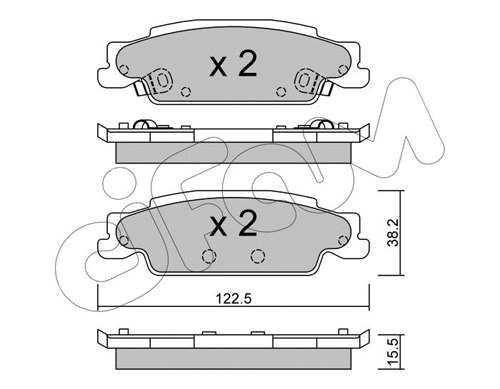 Brake Pad Set, disc brake (822-700-0)