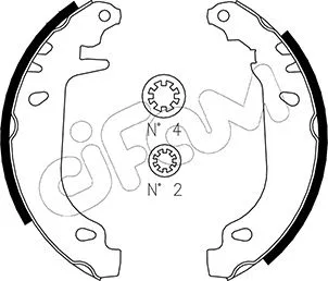Brake Shoe Set (153-022)
