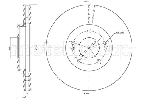 Brake Disc (800-593C)