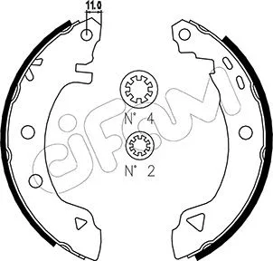 Brake Shoe Set (153-346)
