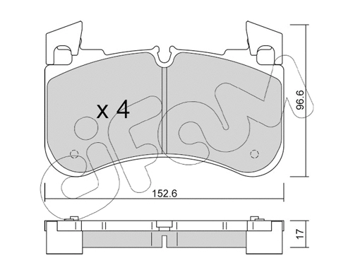Brake Pad Set, disc brake (822-1251-0)