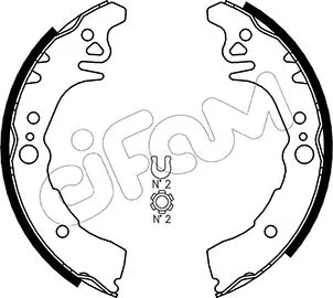 Brake Shoe Set (153-436)