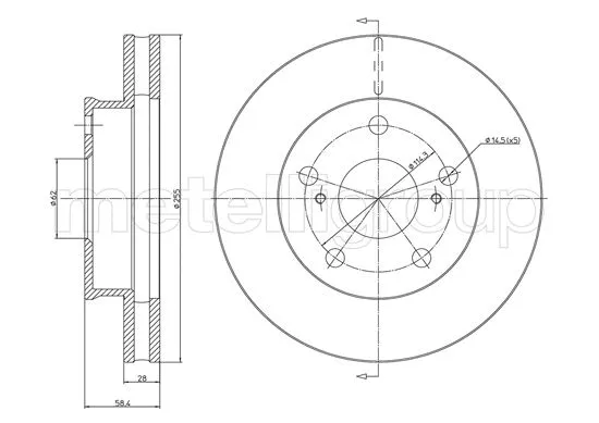 Brake Disc (800-1481C)