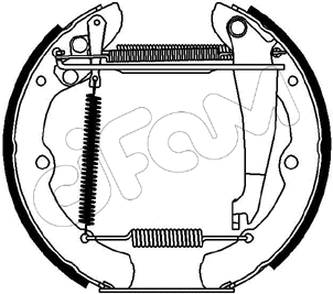 Brake Shoe Set (151-100)