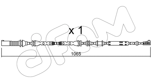 Warning Contact, brake pad wear (SU.276)