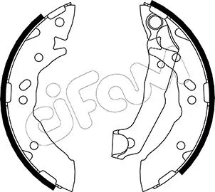 Brake Shoe Set (153-168)