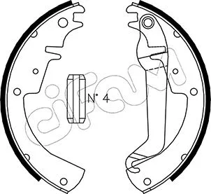 Brake Shoe Set (153-613)