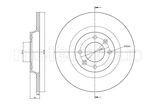 Brake Disc (800-1393C)