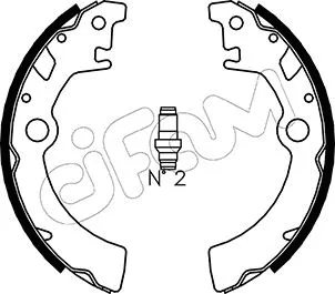 Brake Shoe Set (153-400)