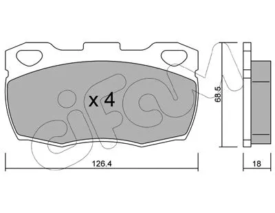 Brake Pad Set, disc brake (822-352-1)