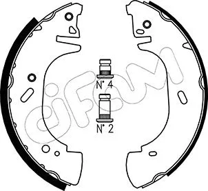 Brake Shoe Set (153-313)