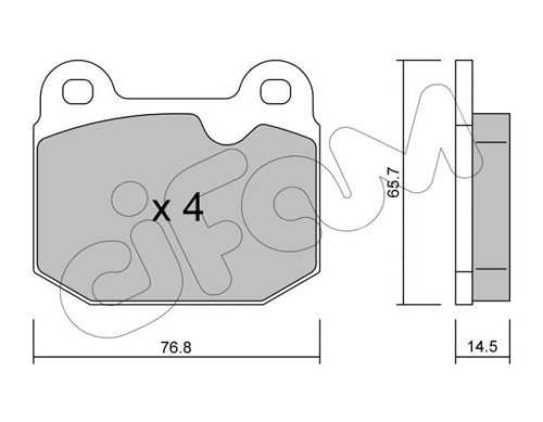 Brake Pad Set, disc brake (822-013-3)