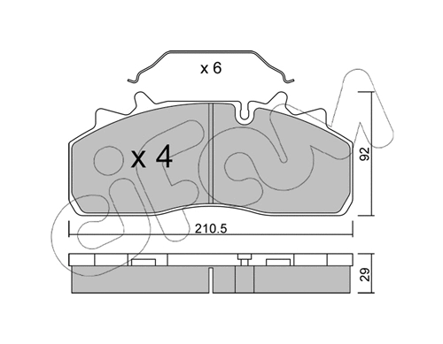 Brake Pad Set, disc brake (822-932-0)