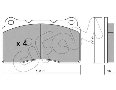 Brake Pad Set, disc brake (822-288-1)