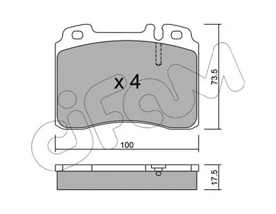 Brake Pad Set, disc brake (822-667-0)