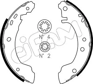 Brake Shoe Set (153-283)