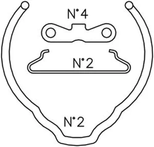Accessory Kit, brake shoes (K409)