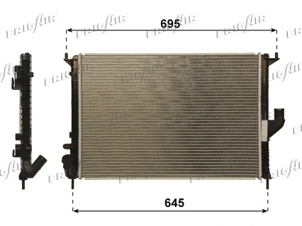Radiator, engine cooling (0109.3105)
