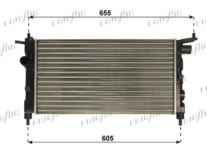 Radiator, engine cooling (0107.3010)