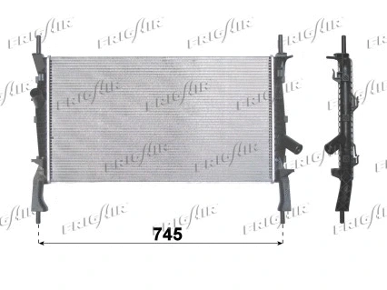 Radiator, engine cooling (0105.3102)