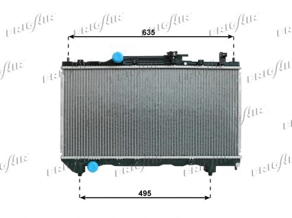 Radiator, engine cooling (0115.3097)