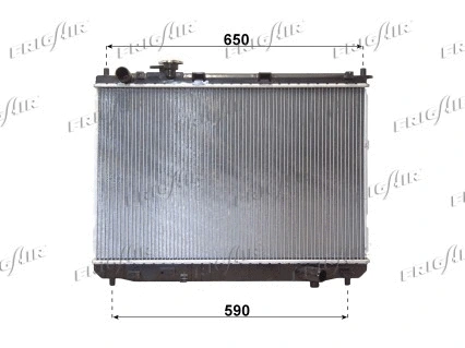 Radiator, engine cooling (0133.3026)