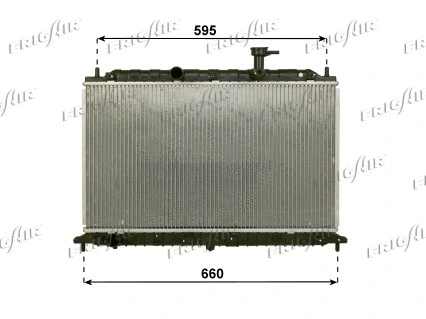 Radiator, engine cooling (0128.3108)