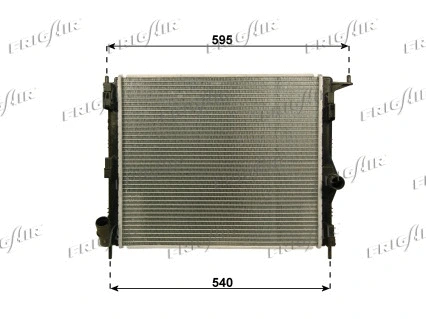 Radiator, engine cooling (0109.3116)